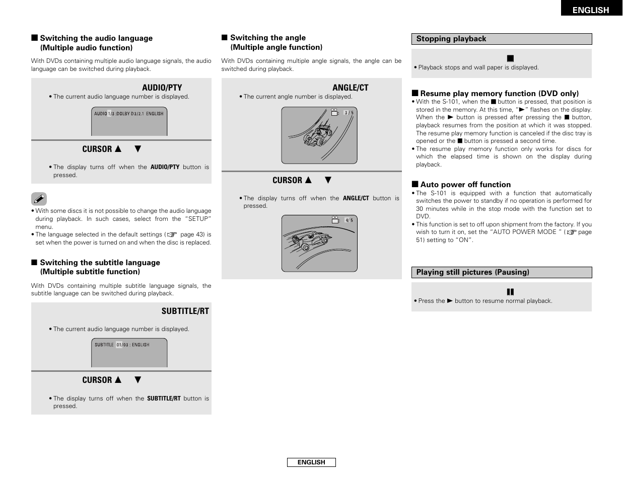 Denon S-101 User Manual | Page 21 / 138