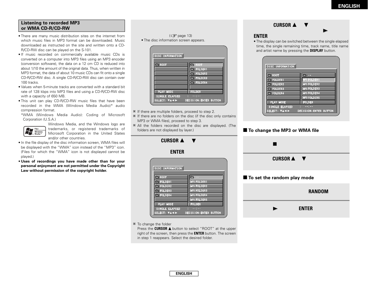 Denon S-101 User Manual | Page 23 / 138