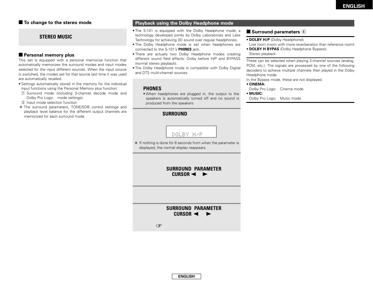 Denon S-101 User Manual | Page 35 / 138