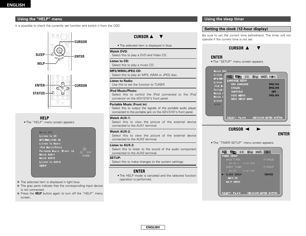 Denon S-101 User Manual | Page 36 / 138