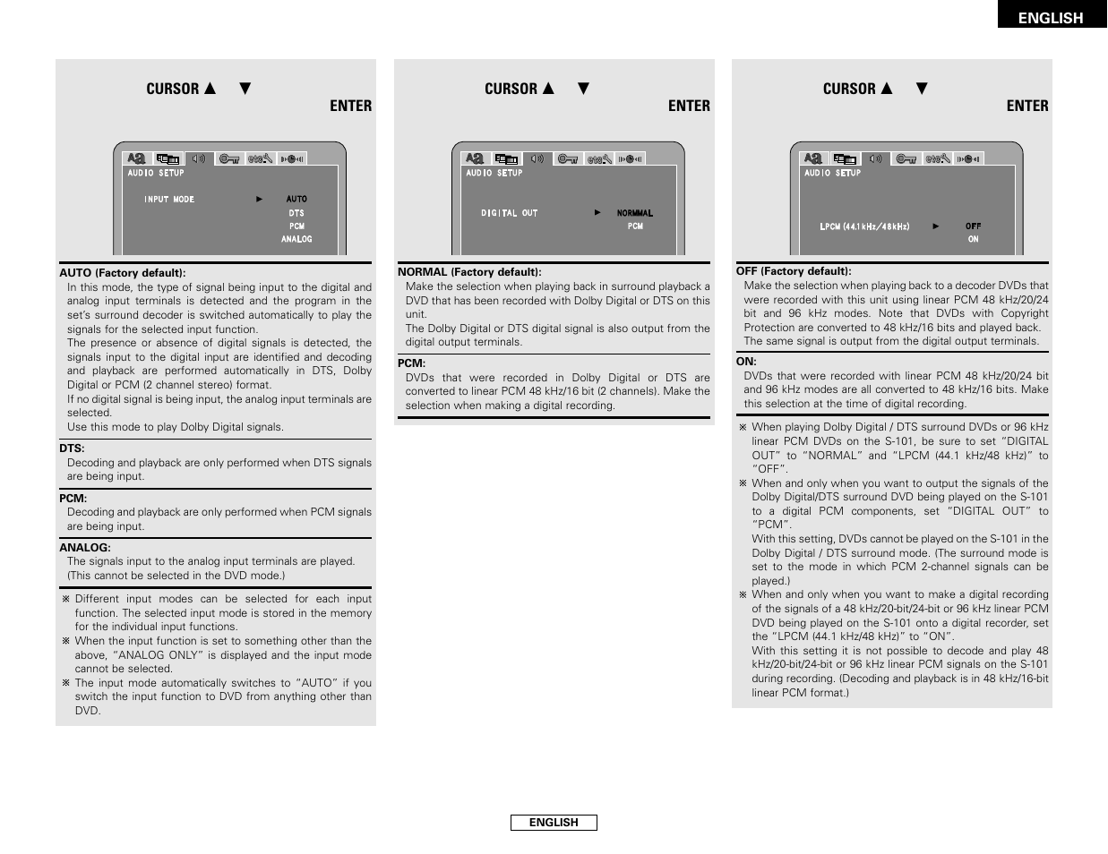 Denon S-101 User Manual | Page 49 / 138