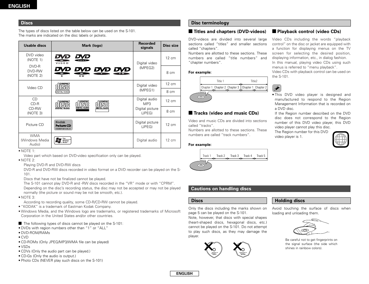 Denon S-101 User Manual | Page 8 / 138