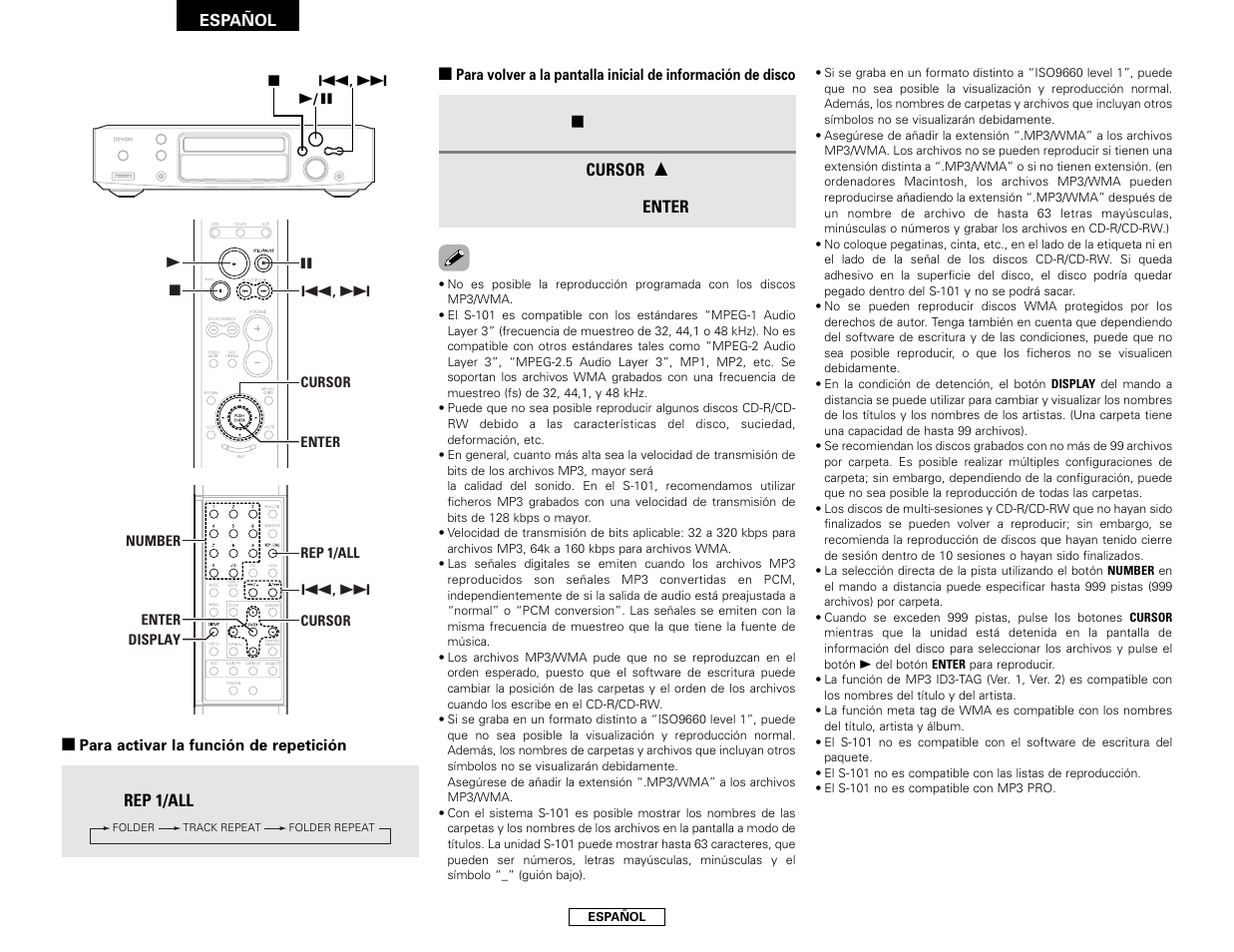 Denon S-101 User Manual | Page 88 / 138