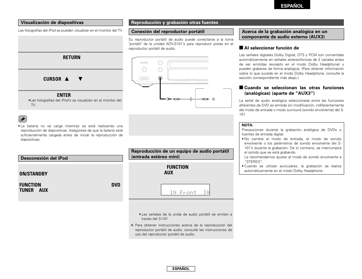 Denon S-101 User Manual | Page 95 / 138
