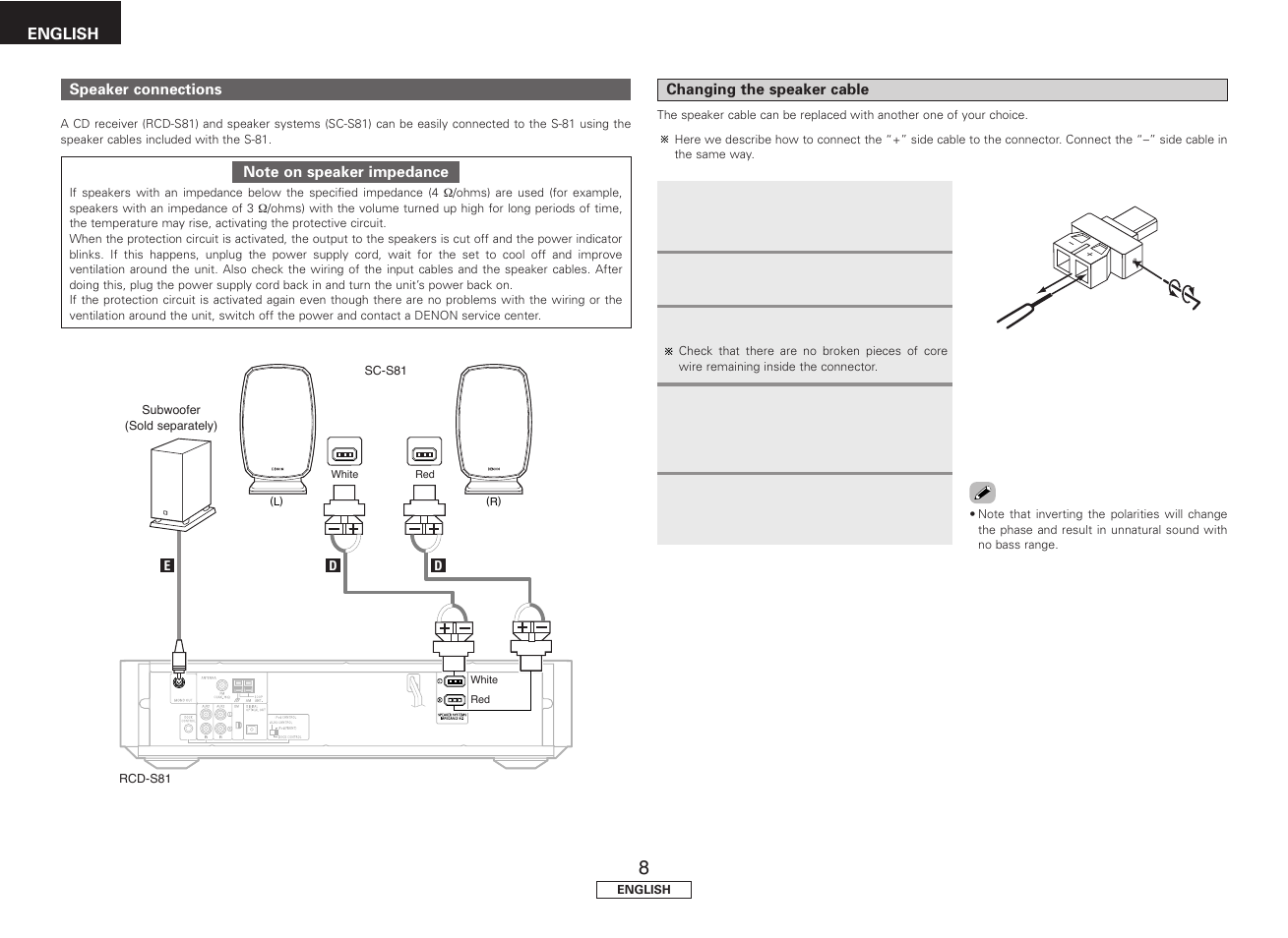 Denon S81 User Manual | Page 12 / 36