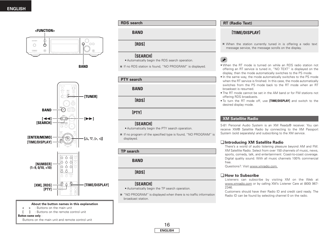 Denon S81 User Manual | Page 20 / 36