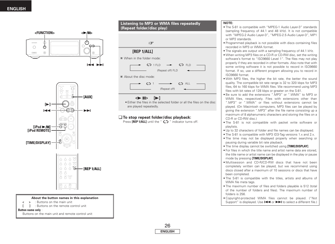 Denon S81 User Manual | Page 30 / 36
