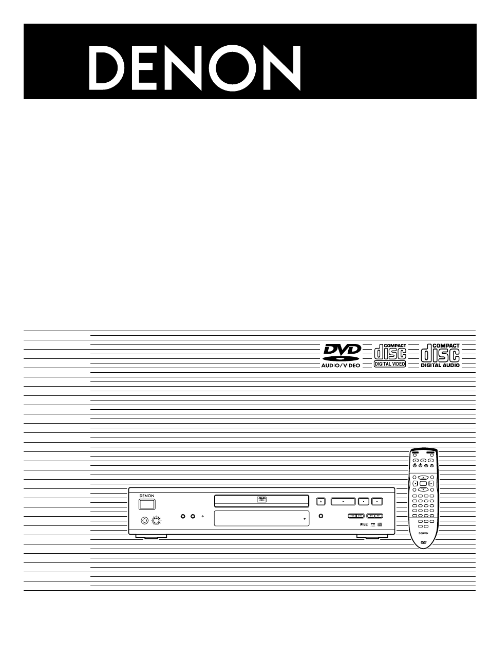 Denon DVD-1600 User Manual | 140 pages
