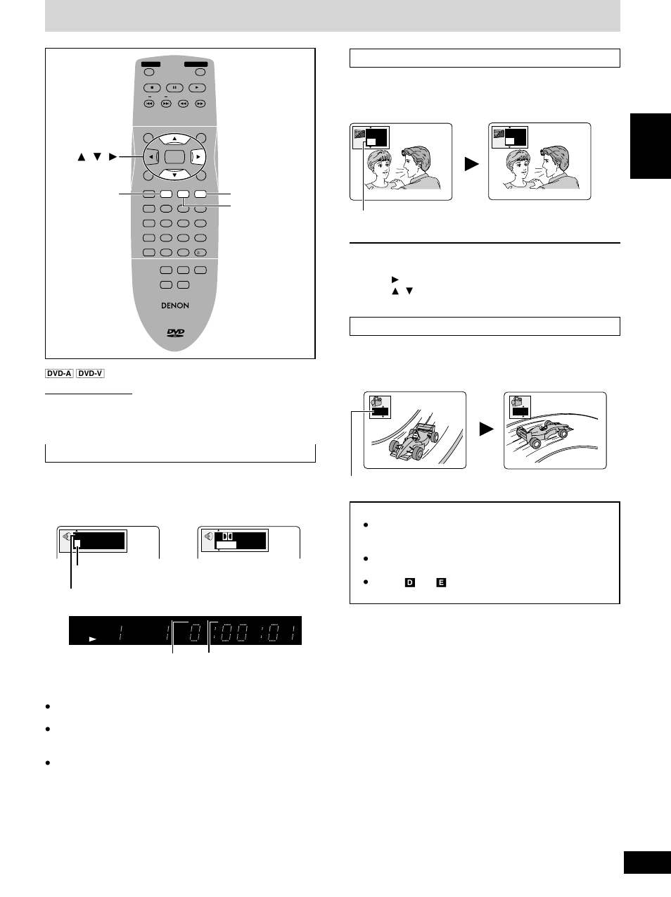 Press [subtitle, Press [angle, Press [audio | I love you je t’aime, English subtitles, Angles, Soundtracks, 3, 4 , 1 angle, Audio subtitle | Denon DVD-1600 User Manual | Page 13 / 140