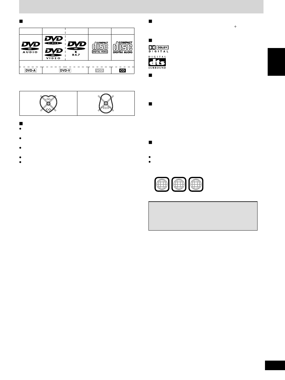 Disc information | Denon DVD-1600 User Manual | Page 7 / 140