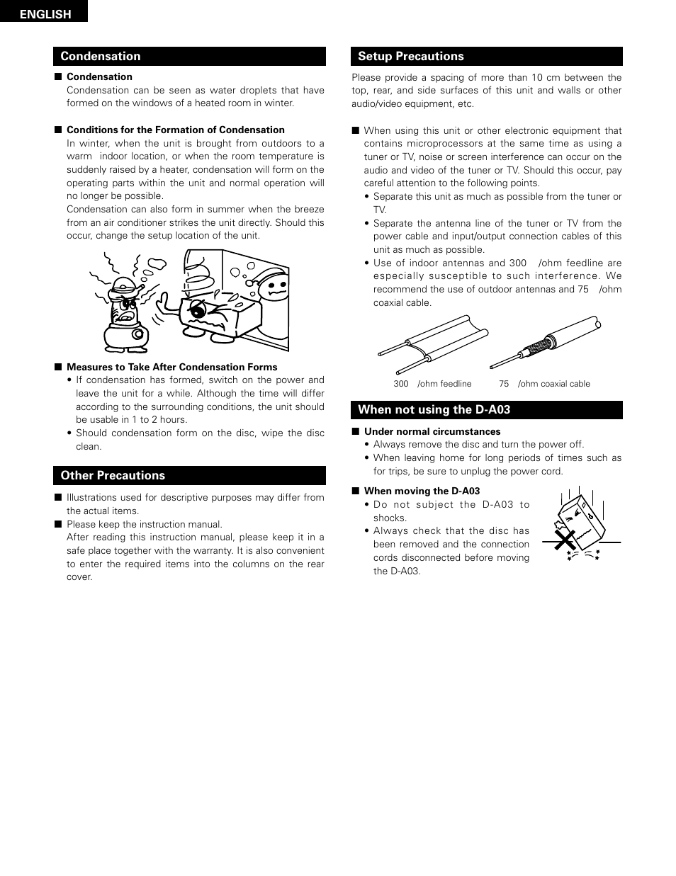 Denon D-A03 User Manual | Page 38 / 110