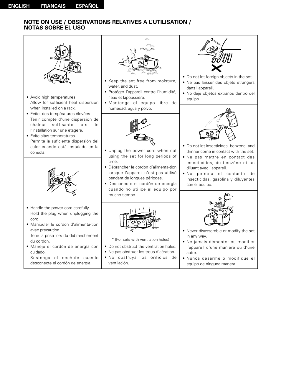 Denon D-A03 User Manual | Page 4 / 110