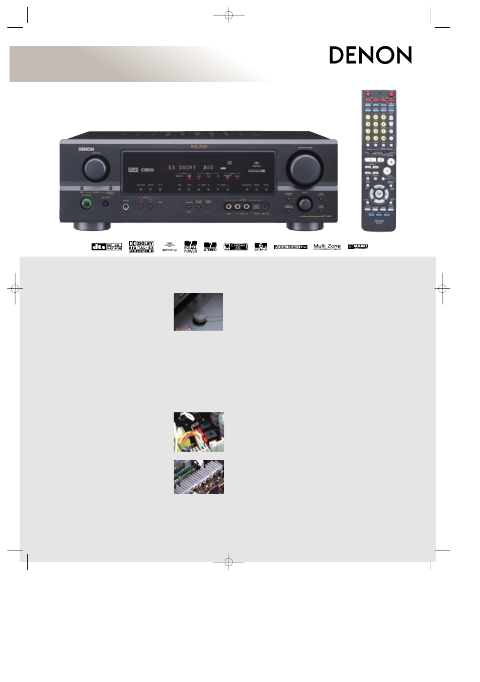 Denon AVR-1906 User Manual | 2 pages
