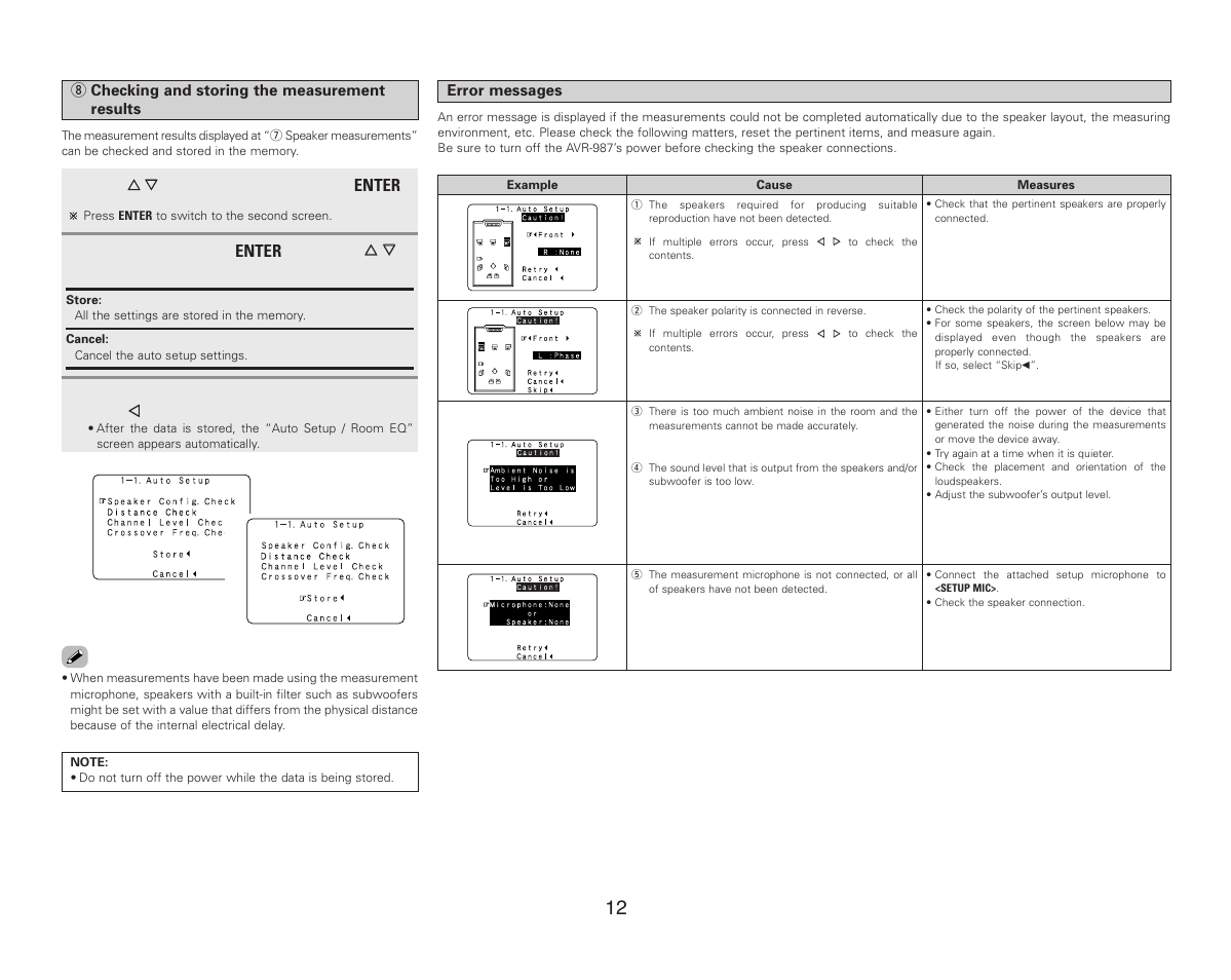 Denon AVR-987 User Manual | Page 16 / 80