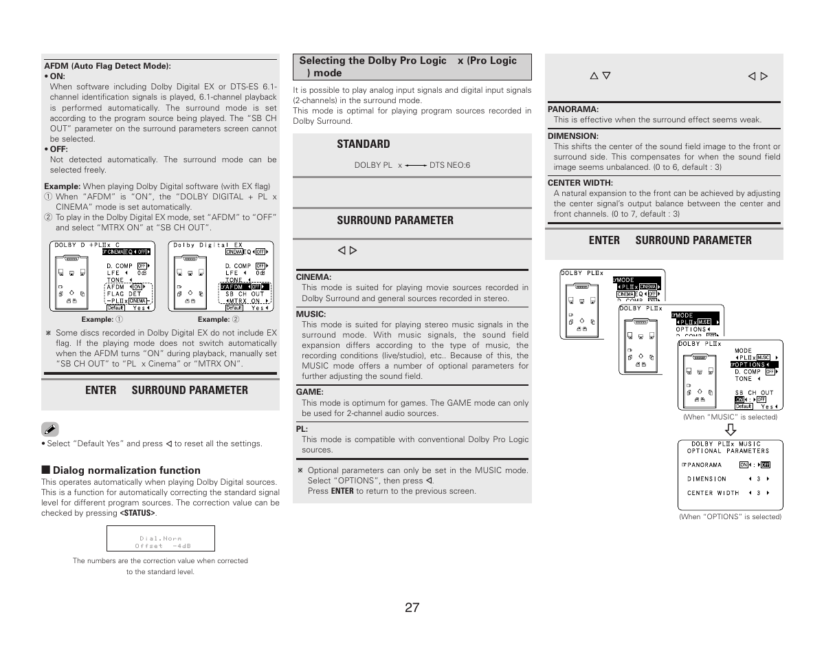 Denon AVR-987 User Manual | Page 31 / 80