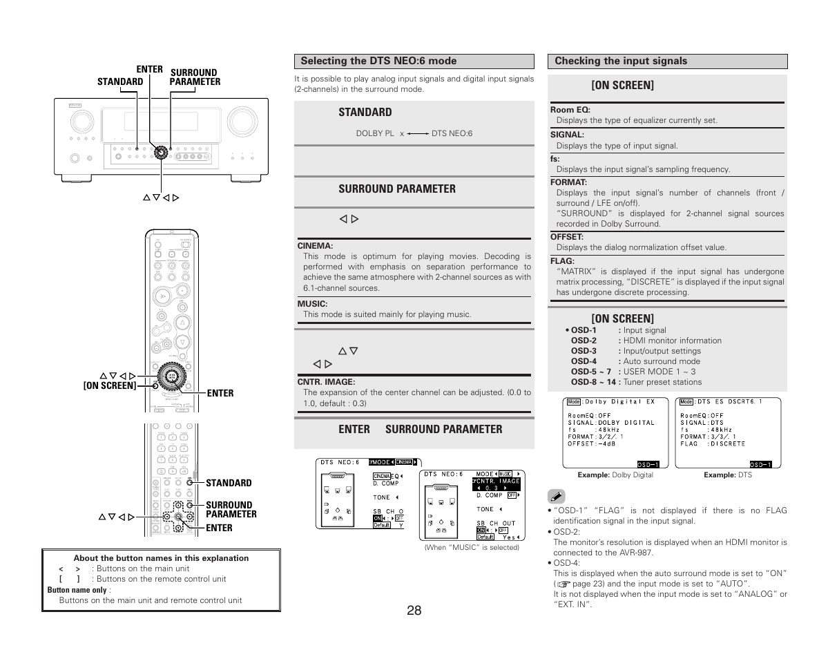 Denon AVR-987 User Manual | Page 32 / 80