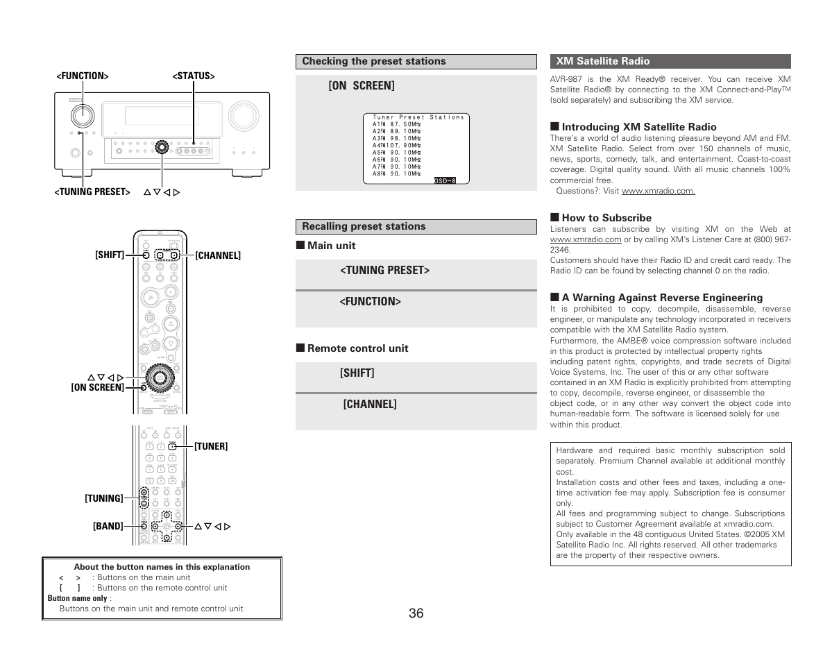 Denon AVR-987 User Manual | Page 40 / 80