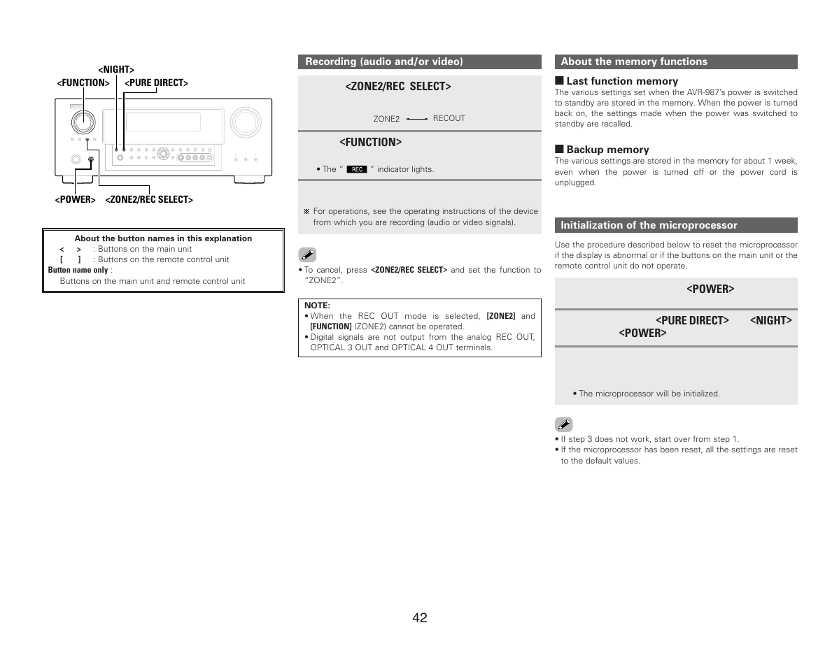 Denon AVR-987 User Manual | Page 46 / 80