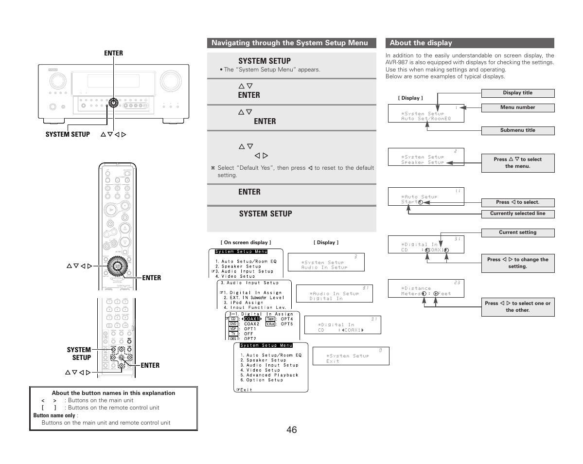 Denon AVR-987 User Manual | Page 50 / 80