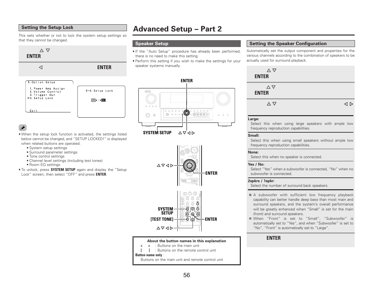 Advanced setup – part 2 | Denon AVR-987 User Manual | Page 60 / 80