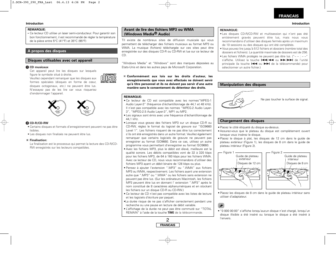 Denon DCM-390 User Manual | Page 17 / 40