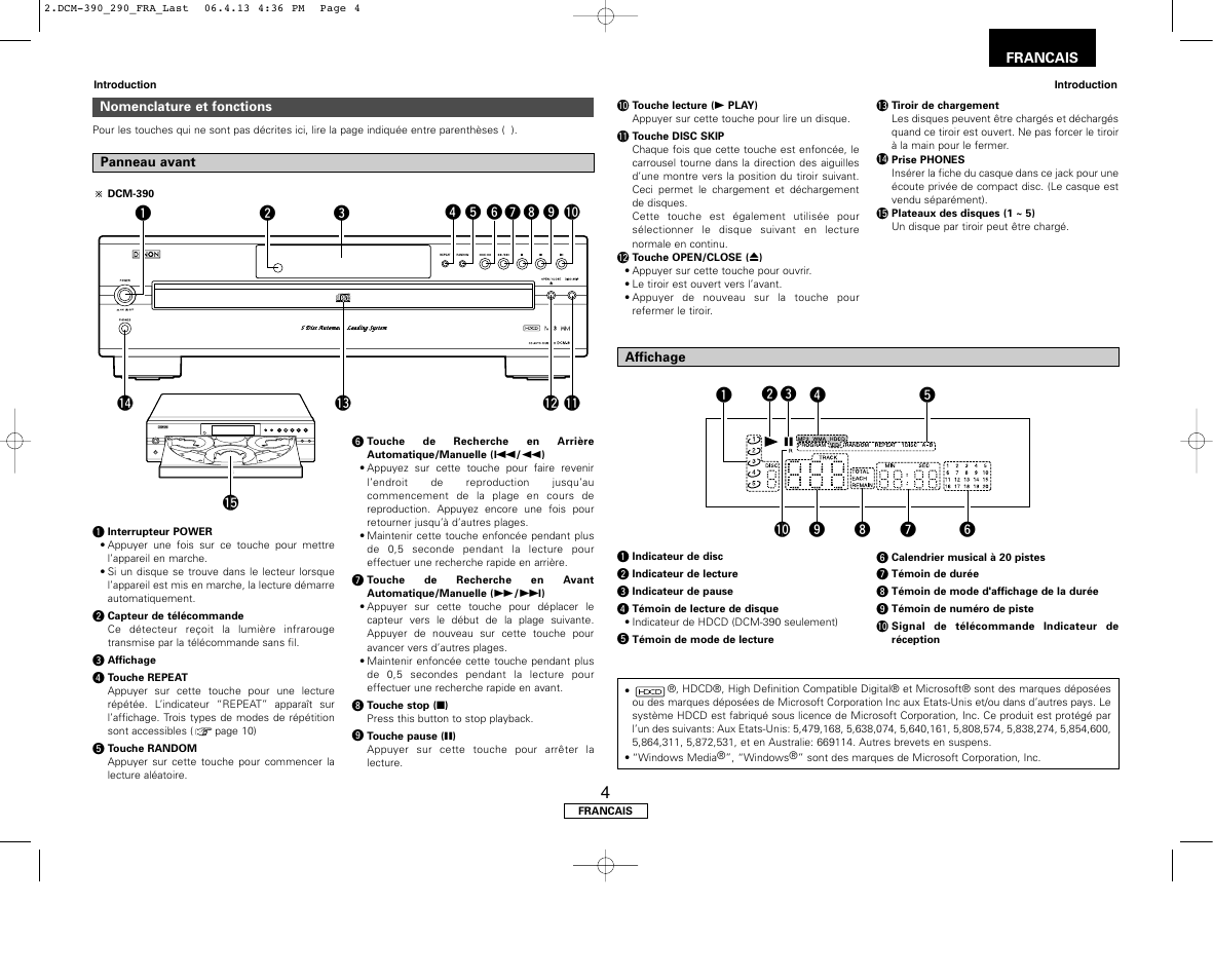 Denon DCM-390 User Manual | Page 19 / 40