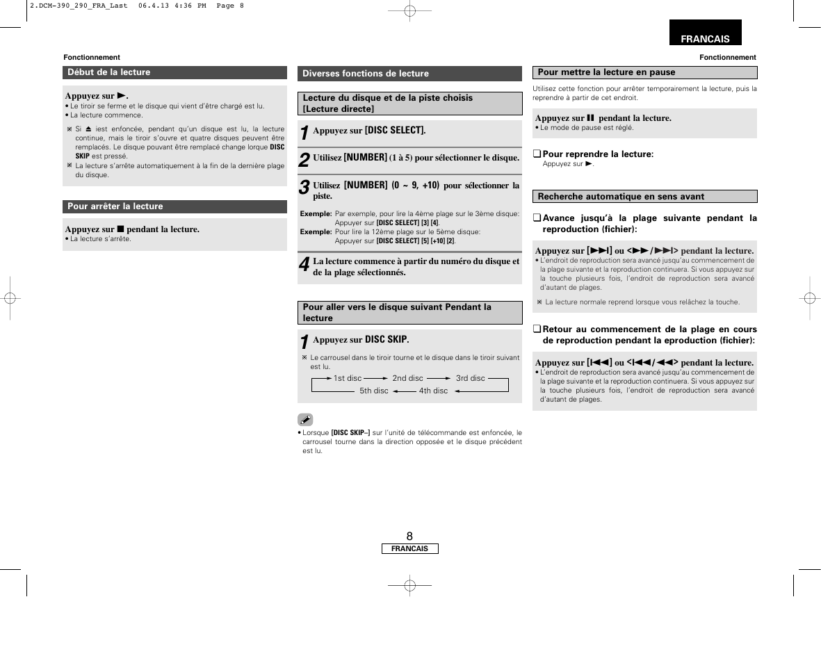 Denon DCM-390 User Manual | Page 23 / 40