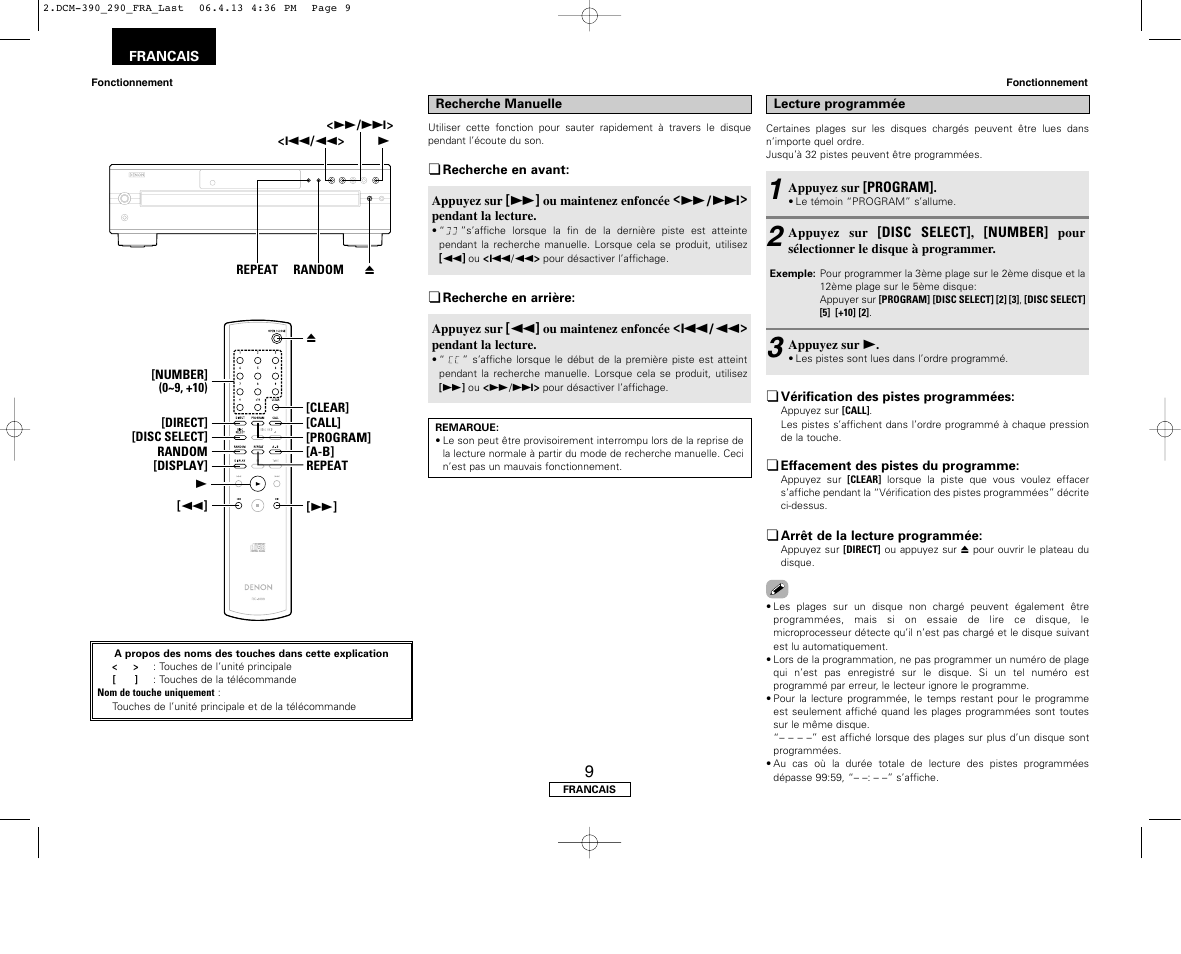 Denon DCM-390 User Manual | Page 24 / 40