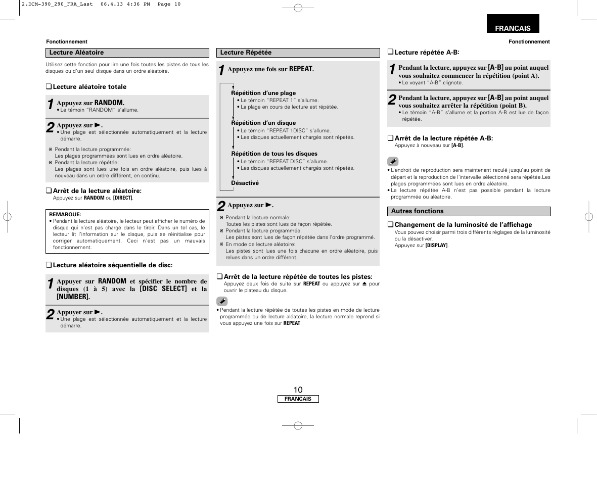 Denon DCM-390 User Manual | Page 25 / 40
