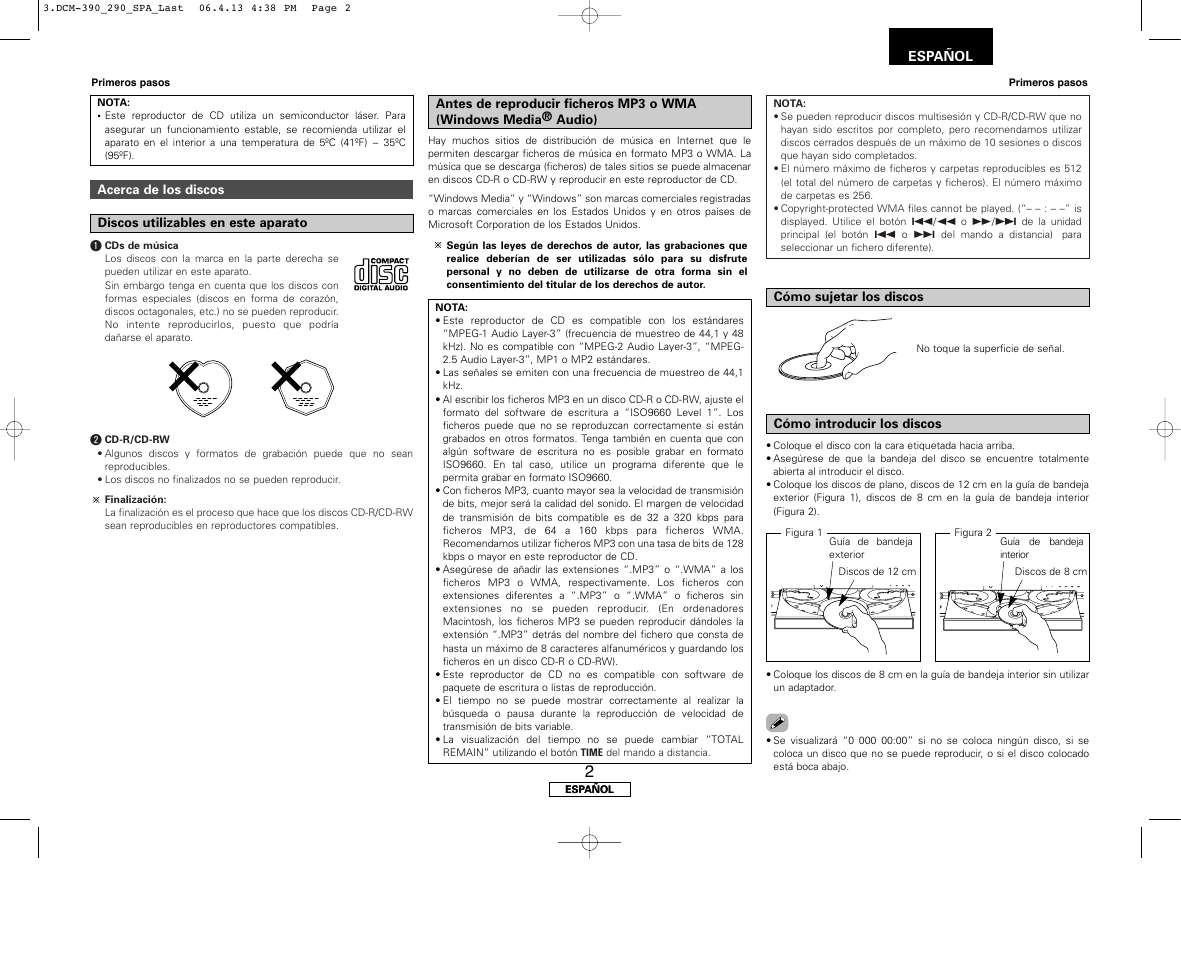 Denon DCM-390 User Manual | Page 29 / 40