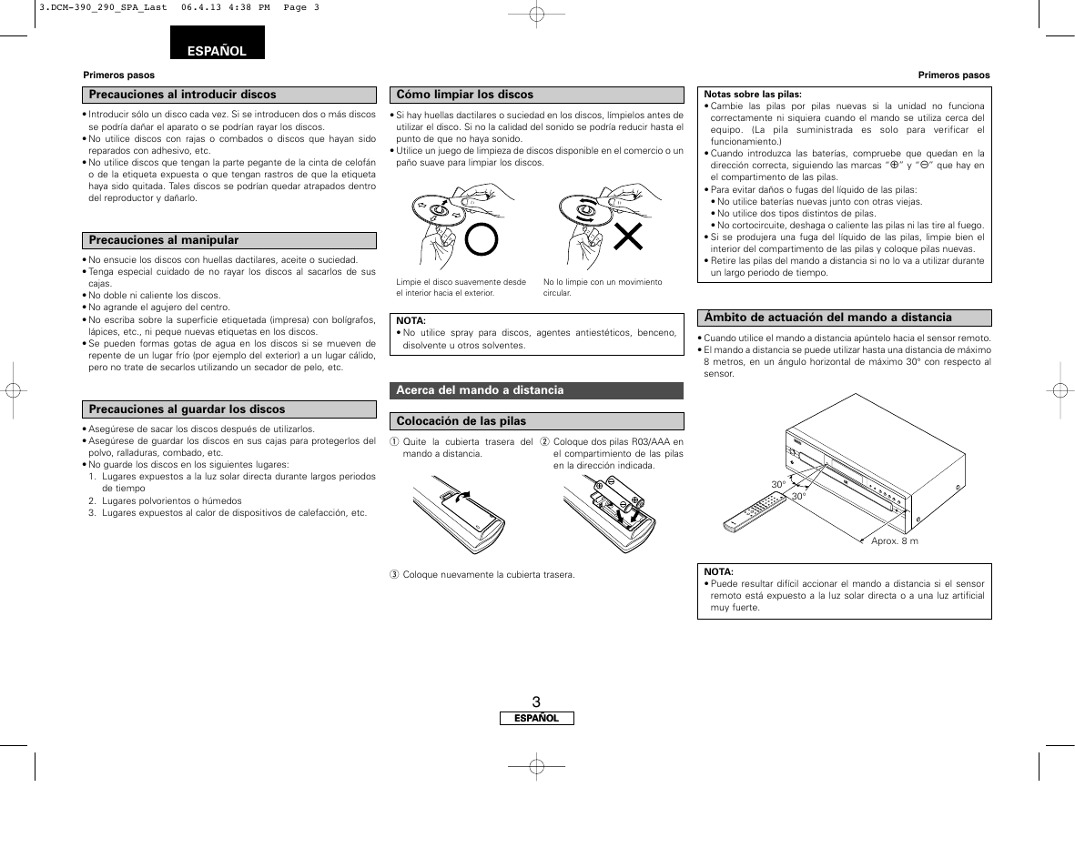 Denon DCM-390 User Manual | Page 30 / 40