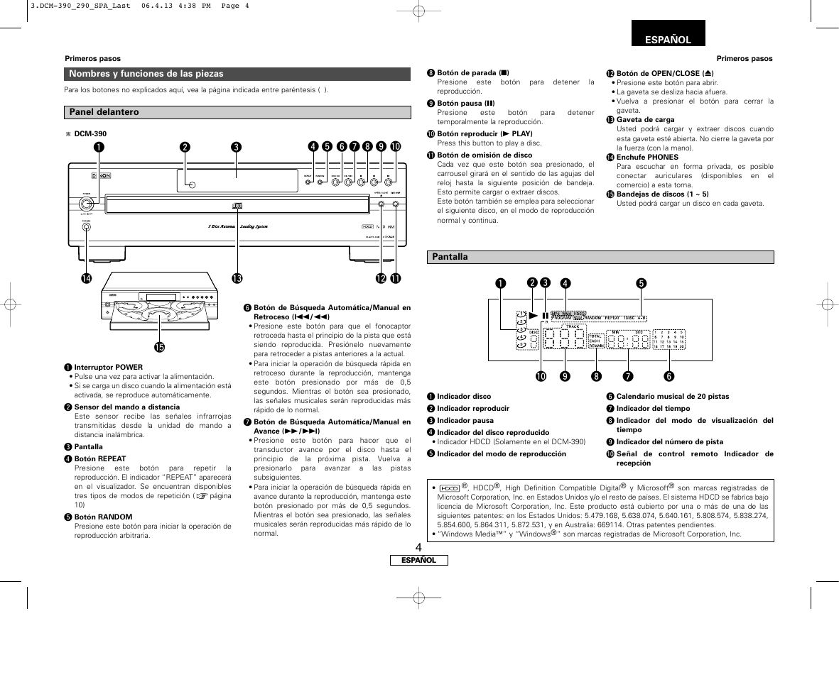Denon DCM-390 User Manual | Page 31 / 40
