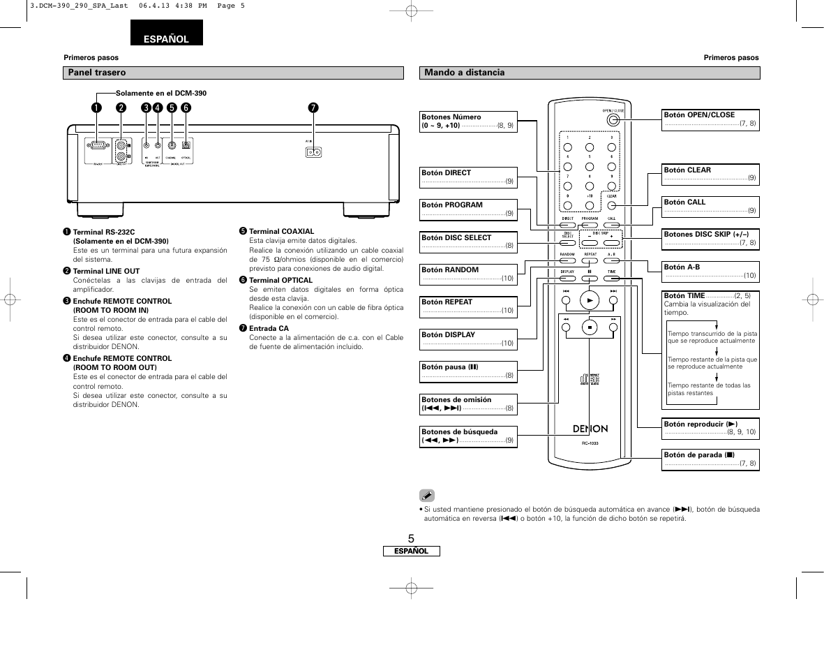 Denon DCM-390 User Manual | Page 32 / 40