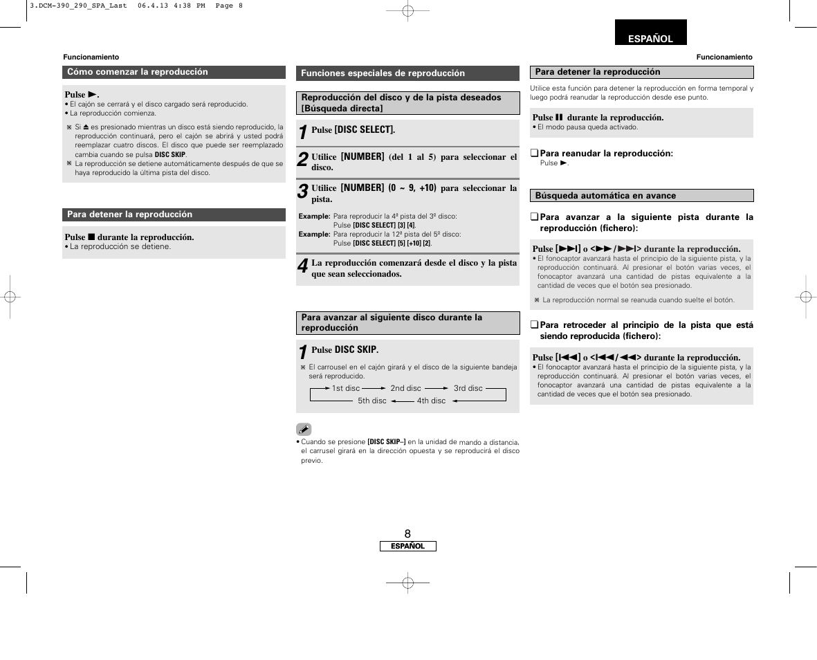 Denon DCM-390 User Manual | Page 35 / 40