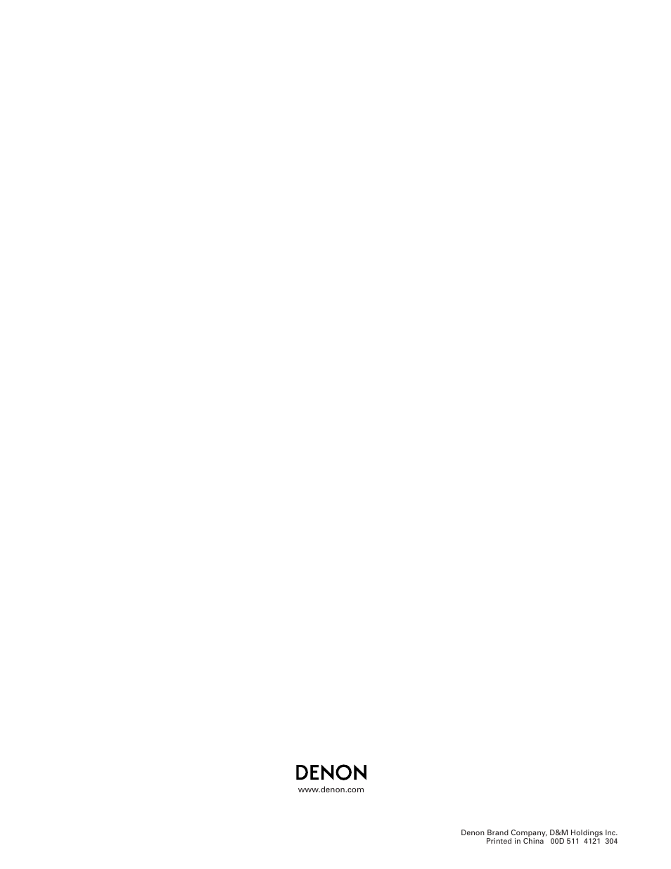 Denon DP-500M User Manual | Page 8 / 8