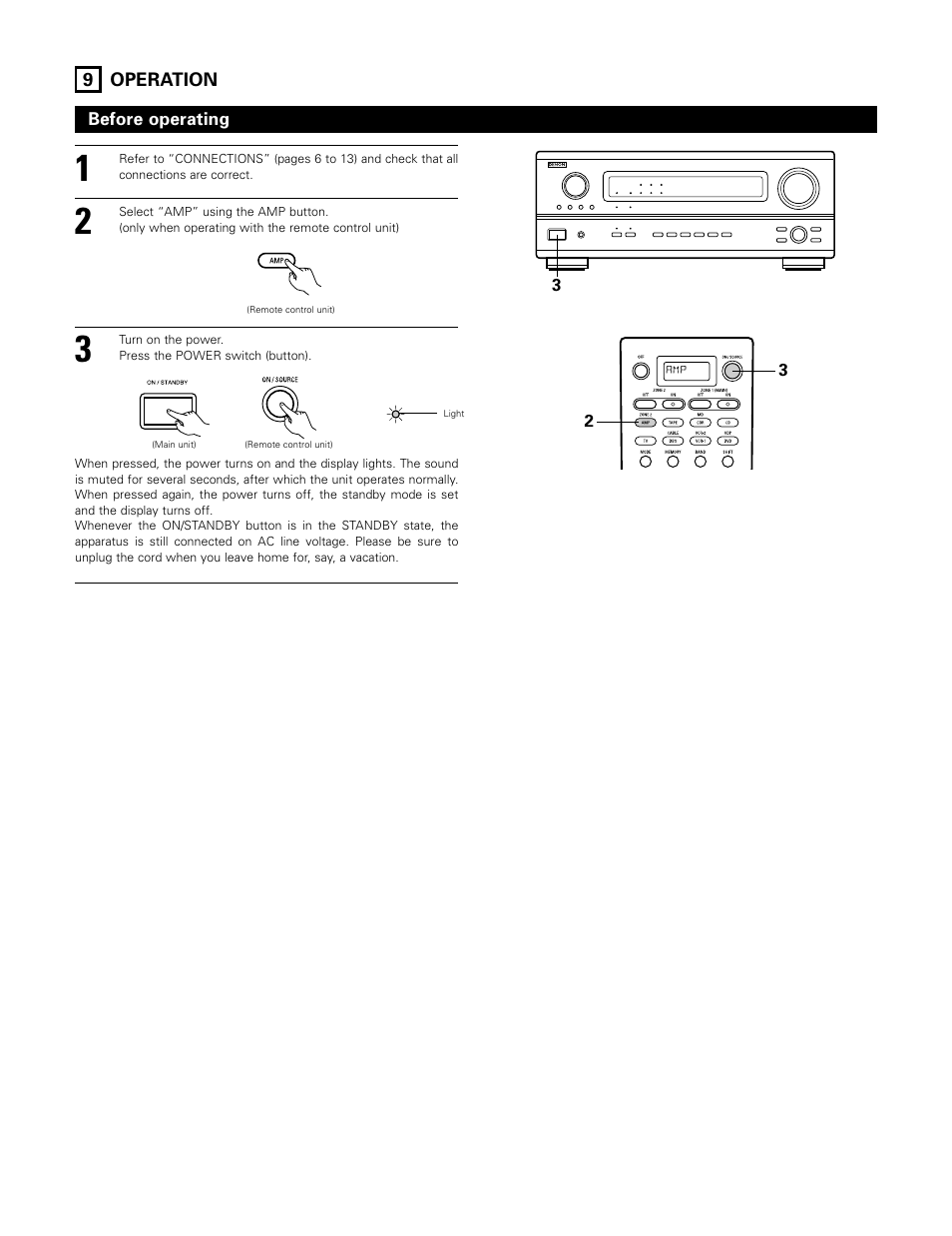 Operation | Denon 1083 User Manual | Page 47 / 84