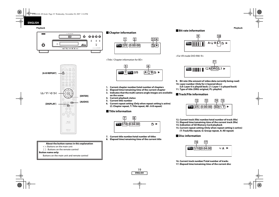 Denon DVD-2500BTCi User Manual | Page 22 / 40