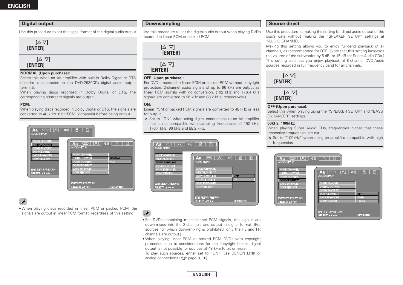 Denon DVD-2930CI User Manual | Page 26 / 52