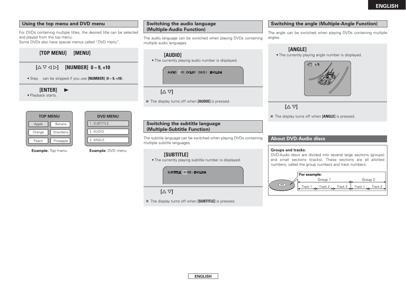 Denon DVD-2930CI User Manual | Page 37 / 52