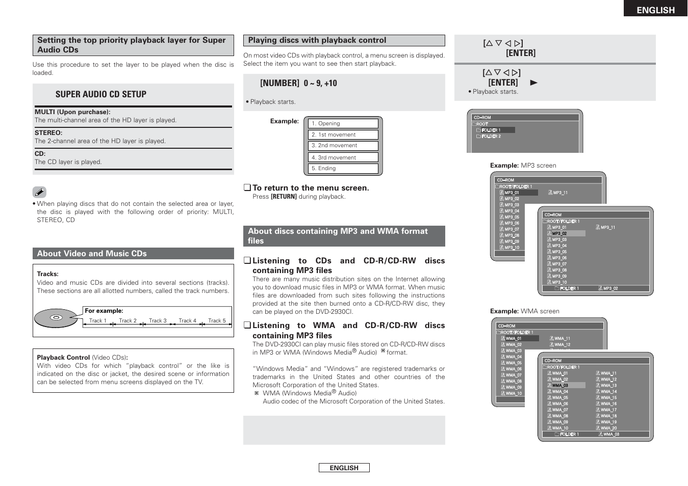 Denon DVD-2930CI User Manual | Page 39 / 52