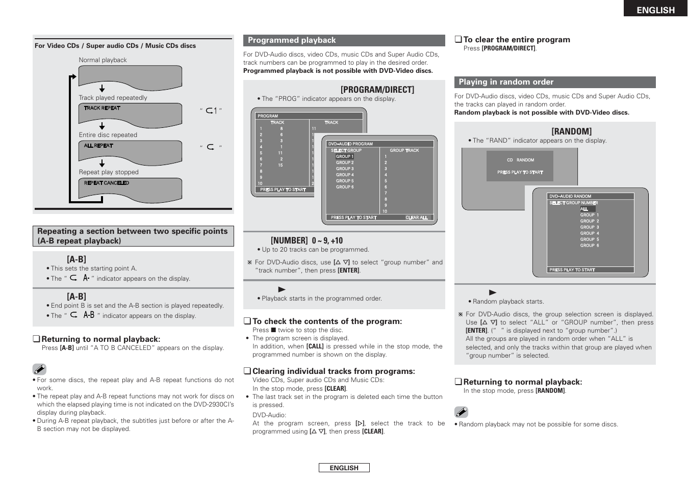 Denon DVD-2930CI User Manual | Page 45 / 52