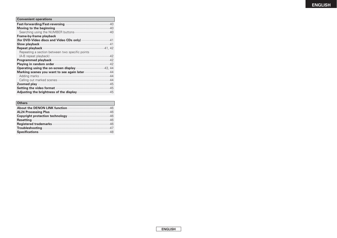 Denon DVD-2930CI User Manual | Page 5 / 52