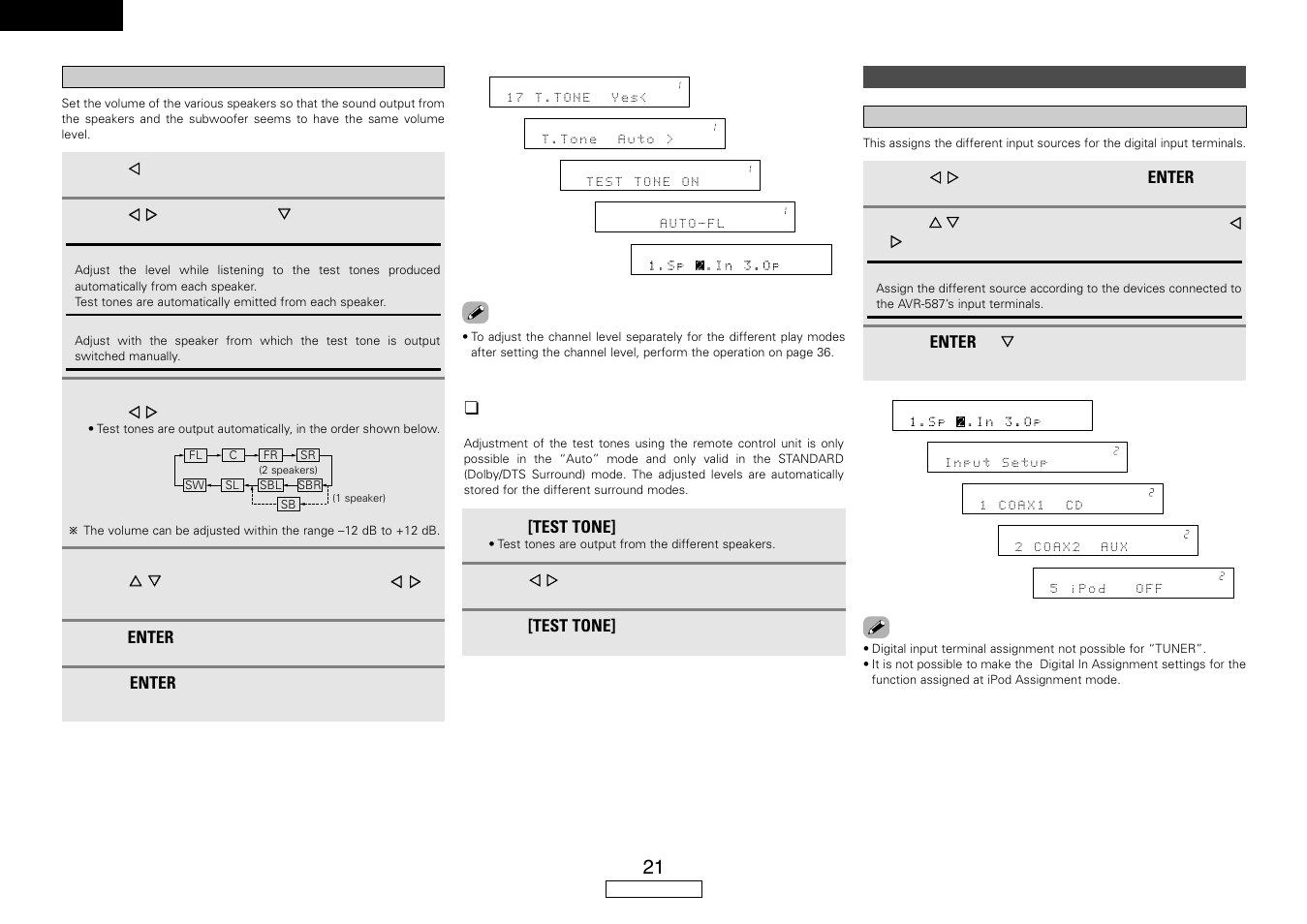 Denon AVR-587 User Manual | Page 24 / 60