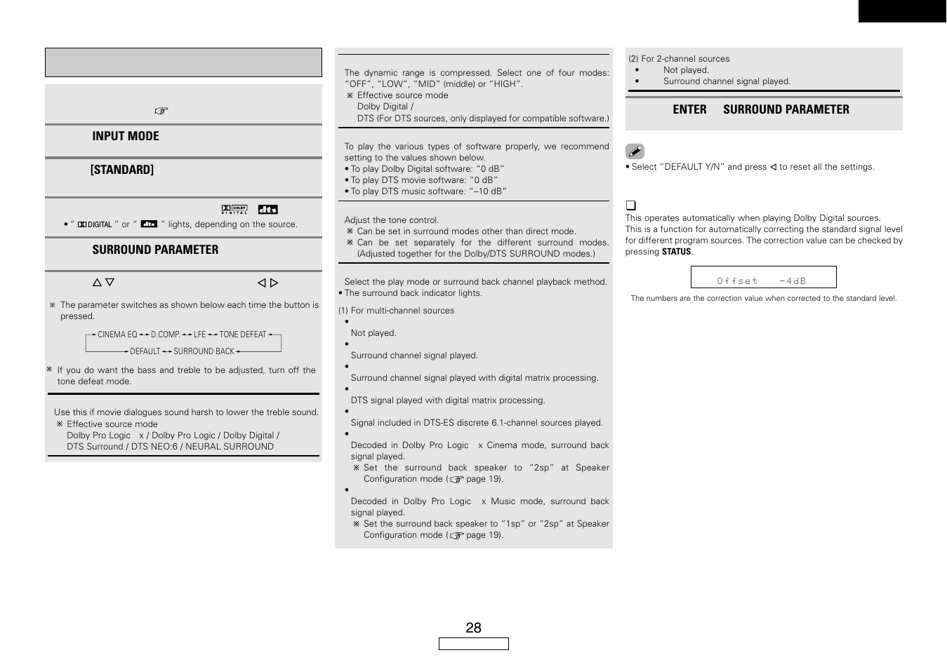 Denon AVR-587 User Manual | Page 31 / 60