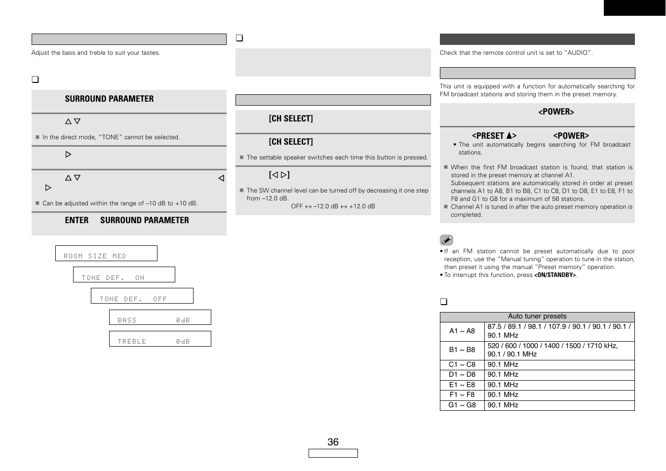 Denon AVR-587 User Manual | Page 39 / 60