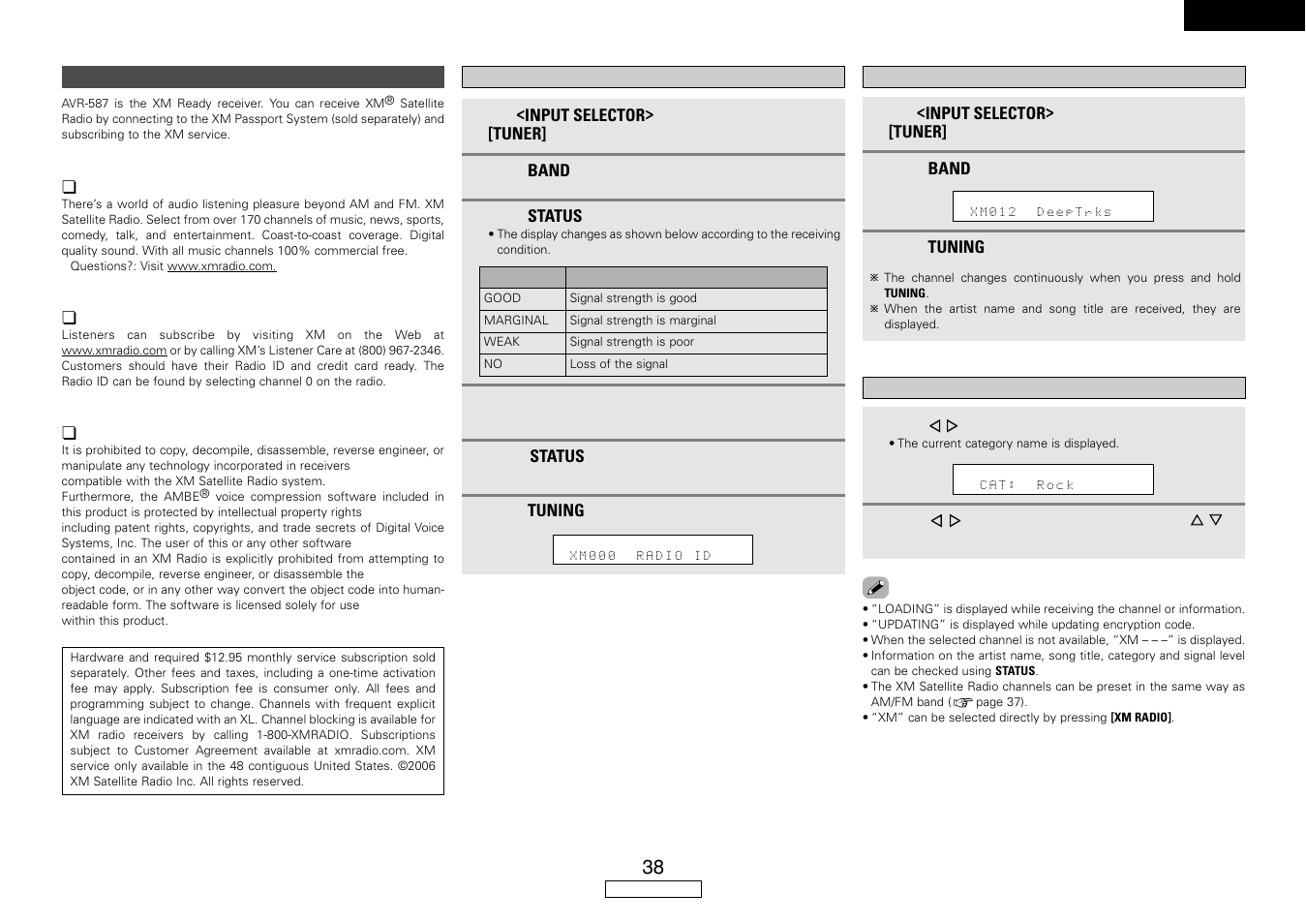 Denon AVR-587 User Manual | Page 41 / 60