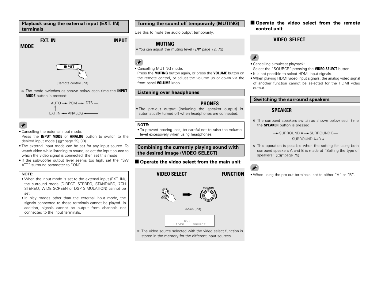 Denon AVR-3806 User Manual | Page 33 / 142