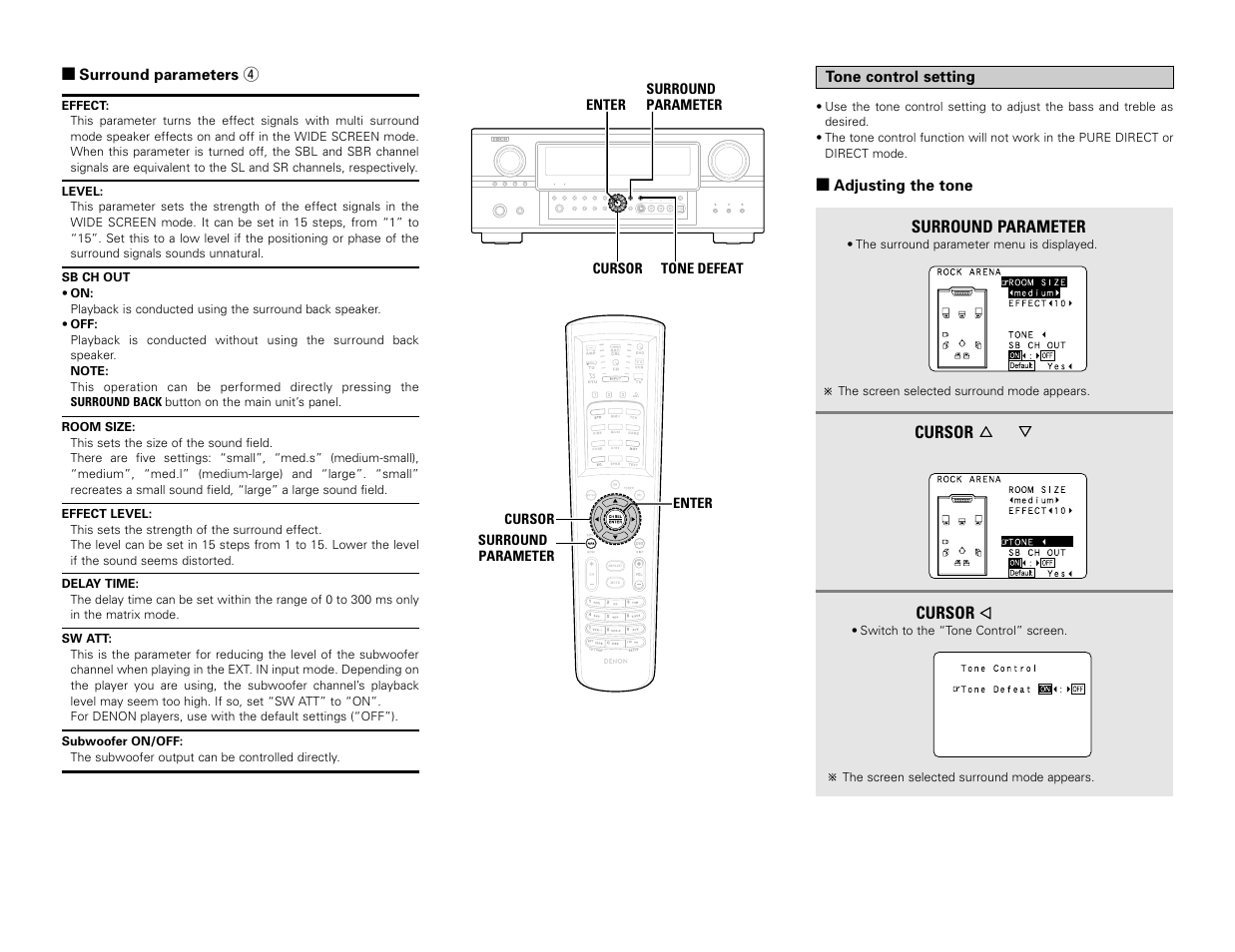 Denon AVR-3806 User Manual | Page 46 / 142