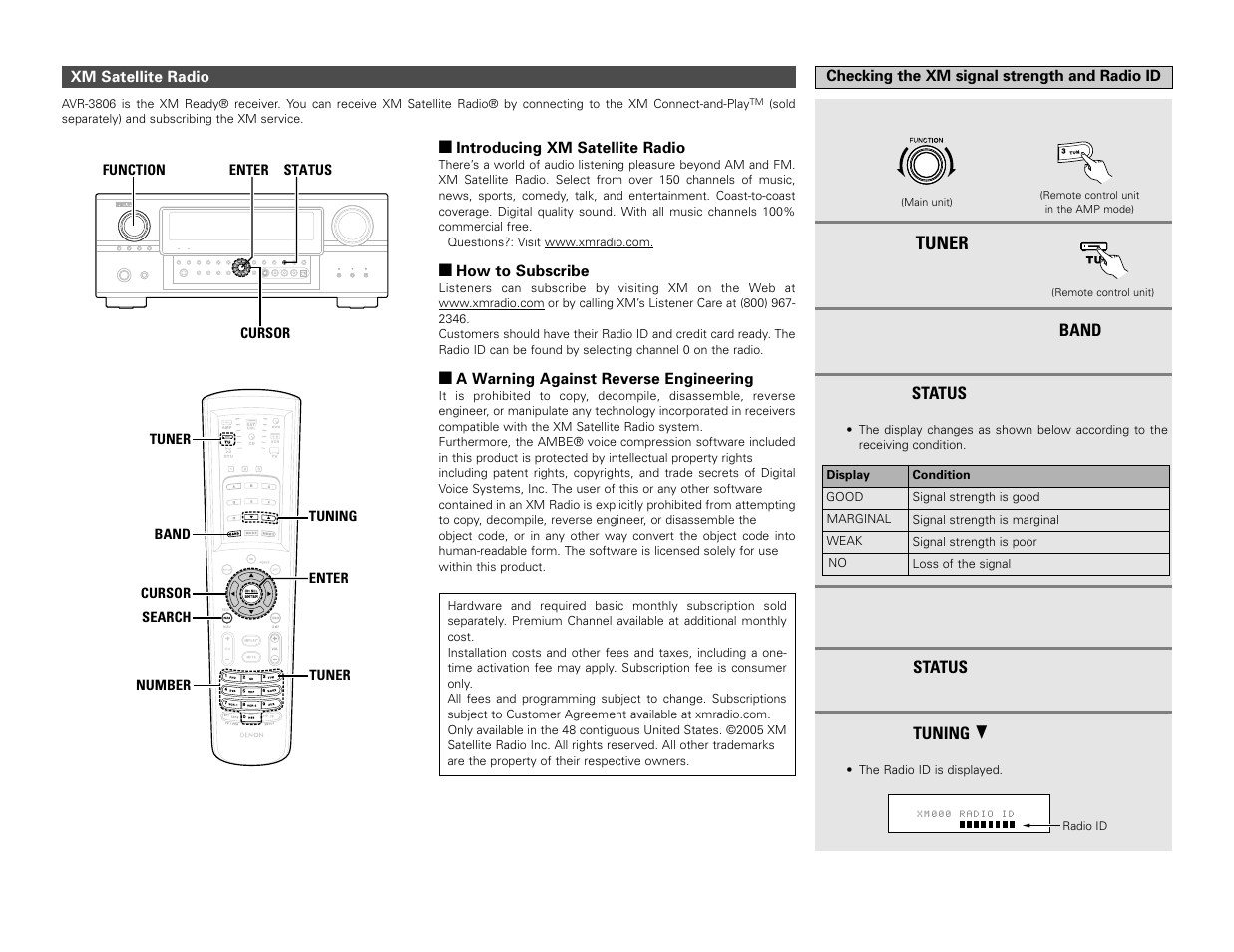 Denon AVR-3806 User Manual | Page 50 / 142