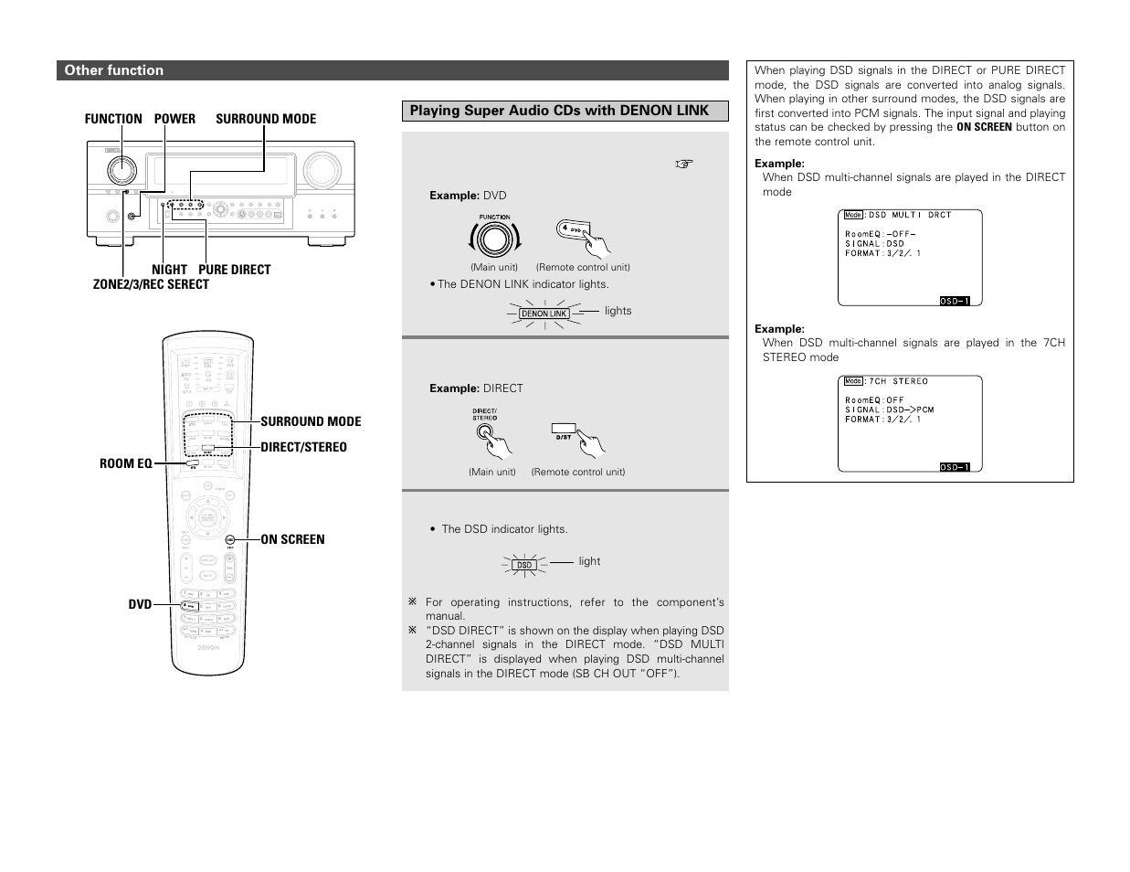 Denon AVR-3806 User Manual | Page 64 / 142